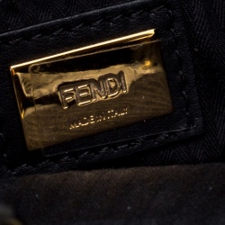 Pre Owned Fendi Black Saffiano Leather Small 2Jours Tote