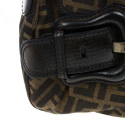 Pre Owned Fendi Zucchino Canvas B.Bag