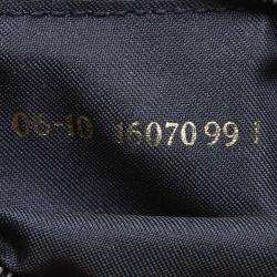 Pre Owned Fendi Khaki Canvas Flap Shoulder Bag