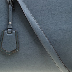 Pre Owned Fendi Grey Saffiano Leather 2Jours Tote