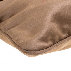 Pre Owned Fendi Brown Satin Mama Baguette Shoulder Bag