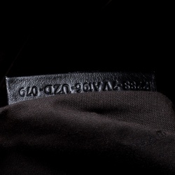 Pre Owned Fendi Dark Grey Zucca Coated Canvas North South Zip Tote