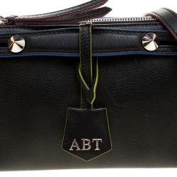 Pre Owned Fendi Black Leather Mini By The Way Crossbody Bag