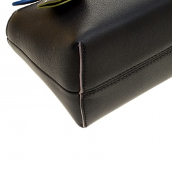 Pre Owned Fendi Black Leather Mini By The Way Crossbody Bag