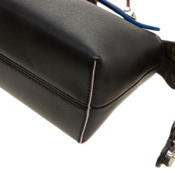 Pre Owned Fendi Black Leather Mini By The Way Crossbody Bag