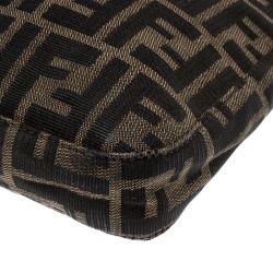 Pre Owned Fendi Brown Zucca Canvas Hobo