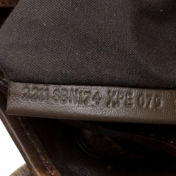 Pre Owned Fendi Brown Zucca Canvas and Leather Patchwork Satchel