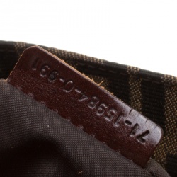 Pre Owned Fendi Tobacco Zucca Canvas Vintage Tote