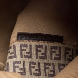 Pre Owned Fendi Tobacco Zucchino and Zucca Coated Canvas Shopper Tote
