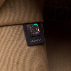 Pre Owned Fendi Tobacco Zucchino and Zucca Coated Canvas Shopper Tote