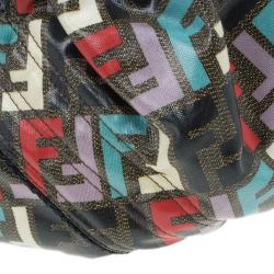Pre Owned Fendi Multicolor Coated Canvas Spy Bag