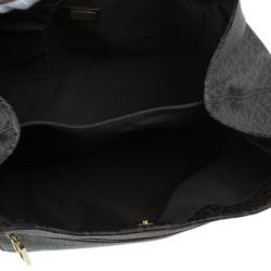 مملوكة مسبقًا Fendi Brown Coated Canvas Zucchino Hobo