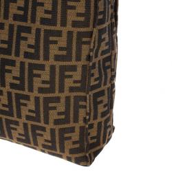 Pre Owned Fendi Brown Vertical Chef Shopping Bag
