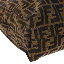 Pre Owned Fendi Brown Vertical Chef Shopping Bag