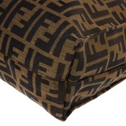 Pre Owned Fendi Brown Vertical Chef Shopping Bag