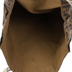 Pre Owned Fendi Brown Vertical Chef Shopping Bag