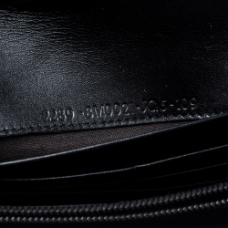 Pre Owned Fendi Black Zucchino Canvas Continental Wallet