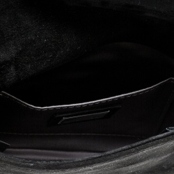 Pre Owned Fendi Black Suede Clutch