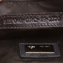 Fendi Metallic Zucca Glitters Baguette Chain Clutch
