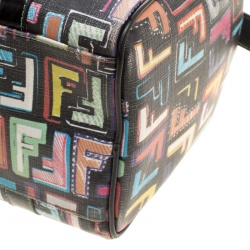 Pre Owned Fendi Multicolor Coated Canvas Forever Bauletto Boston Bag