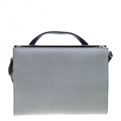 Pre Owned Fendi Multicolor Textured Leather Small Demi Jour Shoulder Bag