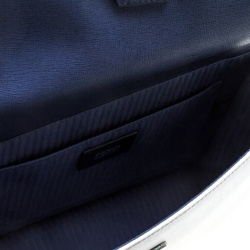 Pre Owned Fendi Multicolor Textured Leather Small Demi Jour Shoulder Bag