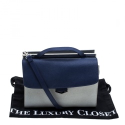 Pre Owned Fendi Multicolor Textured Leather Small Demi Jour Shoulder Bag