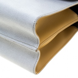 Pre Owned Fendi Multicolor Textured Leather Small Demi Jour Shoulder Bag