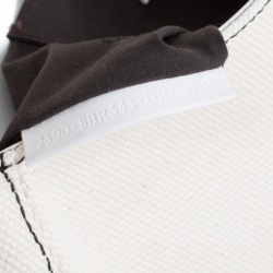 Pre Owned Fendi Beige/White Canvas and Leather B Shoulder Bag