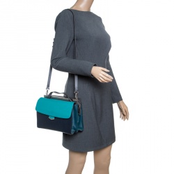 Pre Owned Fendi Multicolor Leather Small Demi Jour Shoulder Bag