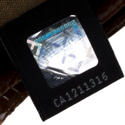 Pre Owned Fendi Tobacco Zucca Canvas and Leather Chef Shopper Tote