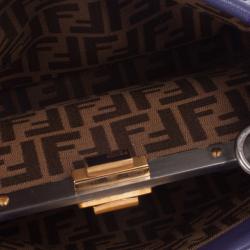 مملوكة مسبقًا Fendi Purple Leather Mini Peekaboo