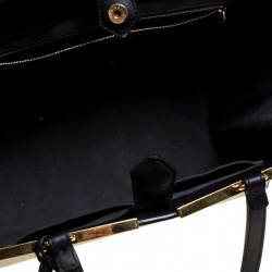 Pre Owned Fendi Black Leather 3Jours Tote
