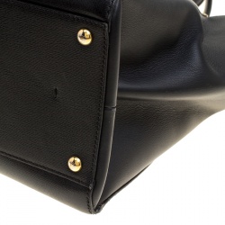 Pre Owned Fendi Black Leather 3Jours Tote