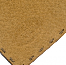 Pre Owned Fendi Tan Selleria Leather Compact Wallet