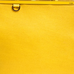 Fendi Yellow Saffiano Leather Large 2Jours Tote