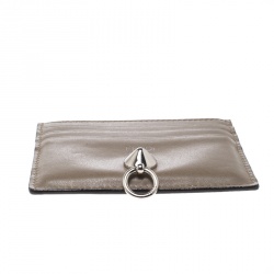 Pre Owned Fendi Beige Leather 6CC Card Holder