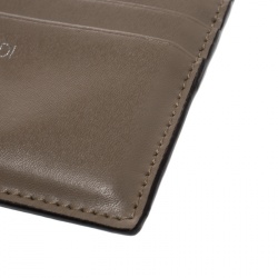 Pre Owned Fendi Beige Leather 6CC Card Holder