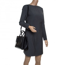 Pre Owned Fendi Black Leather Mini 2jours Tote