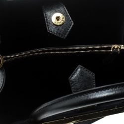 Pre Owned Fendi Black Leather Mini 2jours Tote