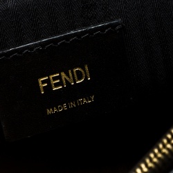 Pre Owned Fendi Black Leather Mini 2jours Tote