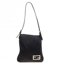 Pre Owned Fendi Black Neoprene Bag