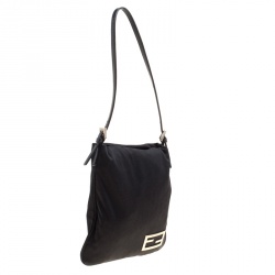 Pre Owned Fendi Black Neoprene Bag