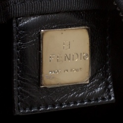 Pre Owned Fendi Black Neoprene Bag