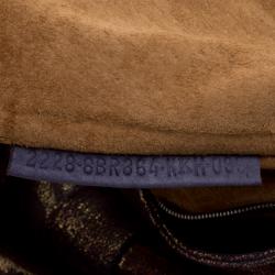 Pre Owned Fendi Holographic Shimmering Leather Shoulder Bag