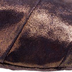 Pre Owned Fendi Holographic Shimmering Leather Shoulder Bag