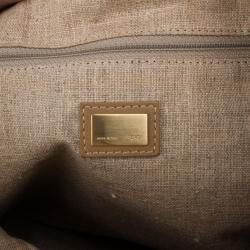 Pre Owned Fendi Gold Matrioska Woven Tote