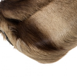 Pre Owned Fendi Beige/Brown Fur Shoulder Bag