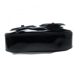 Pre Owned Fendi Black Patent Leather B Shoulder Bag