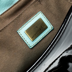 Pre Owned Fendi Black Patent Leather B Shoulder Bag